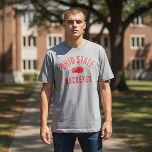 Nike Ohio State Buckeyes Gray‎ T Shirt Size Small NCAA College Football Fan Gear